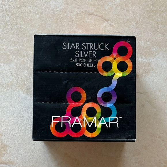NWT Framar Star Struck Silver Hair Coloring Foil 5” x 11” 500 Sheets - Picture 1 of 6
